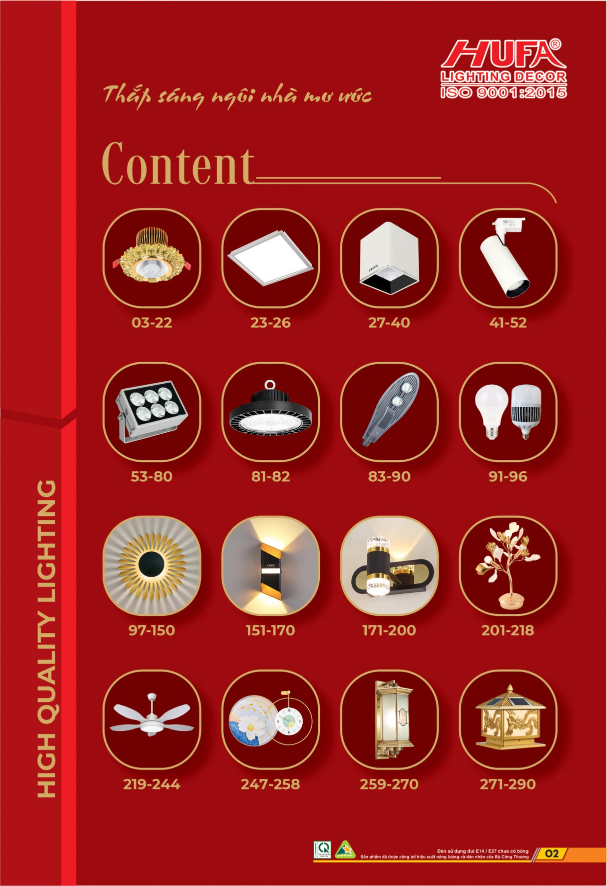 Bảng giá đèn LED HUFA 2026